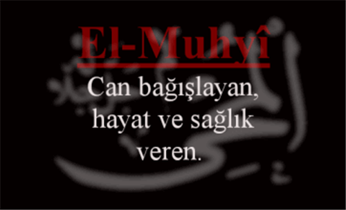 EL-MUHYİ İsmini Zikretmenin Faydası