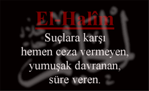 EL-HALÎM İsmini Zikretmenin Faydası
