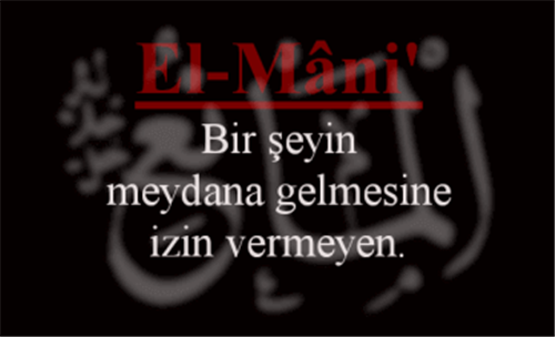 EL-MANİ İminin Anlamı ve Zikretmenin Faydası