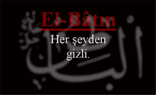 EL-BATIN İsminin Anlamı ve Zikretmenin Faydası